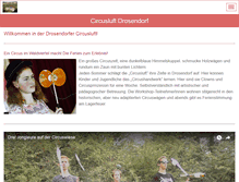 Tablet Screenshot of circusluft.com